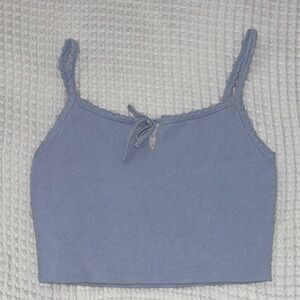 La Hearts Dusty Blue Knit Camisole